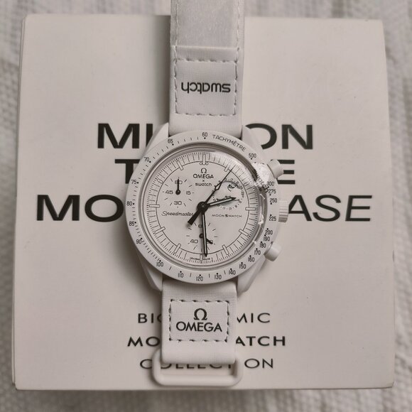 💜NWT💜 Swatch X Omega Moonswatch Mission To The Moonphase - Full Moon Watch - Picture 1 of 5